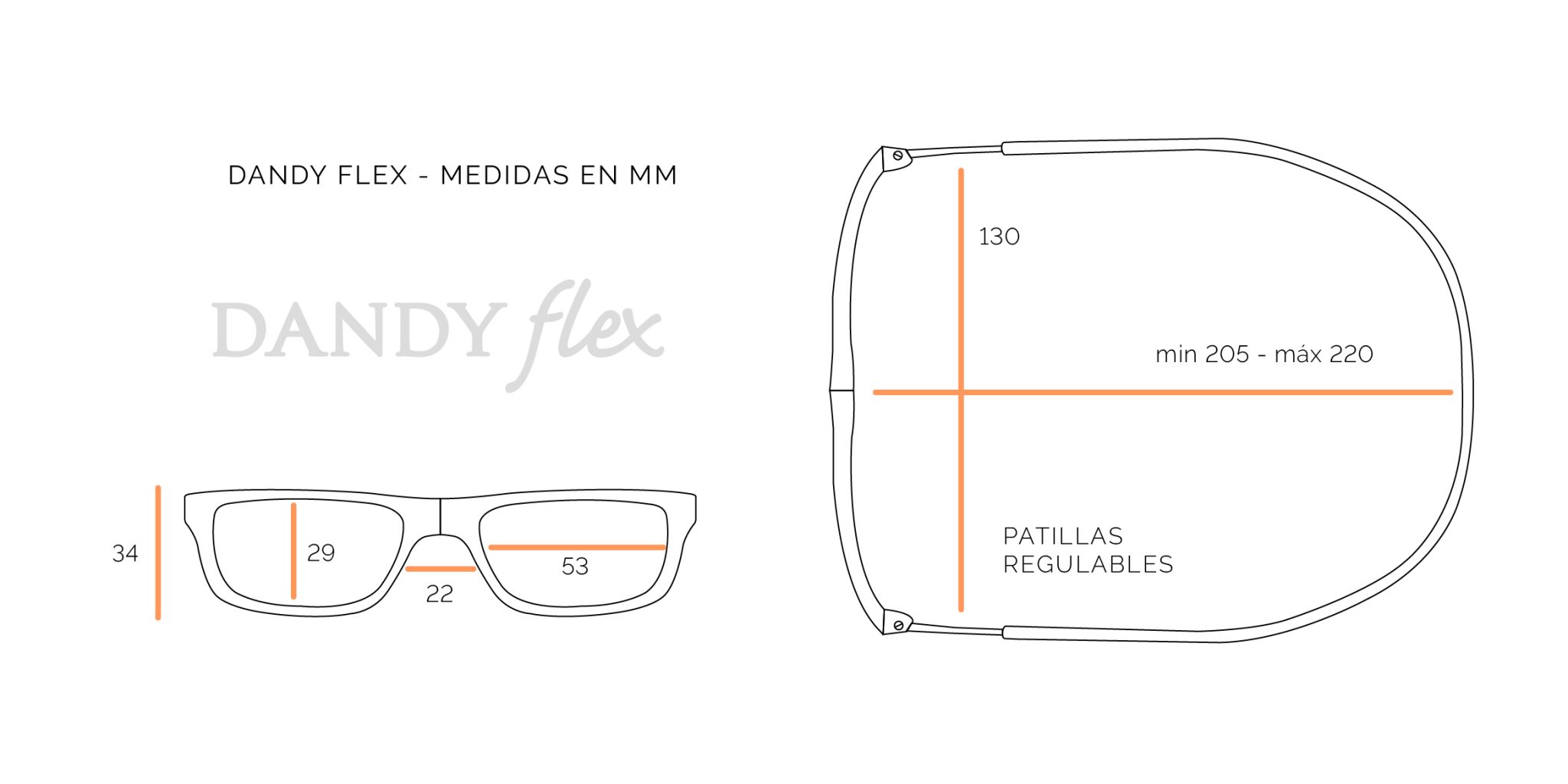 medidas-flex medidas Dandy Flex